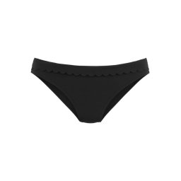 LASCANA Slip costum de baie 'Scallop' negru