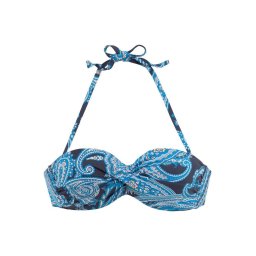 LASCANA Sutien costum de baie 'Boho' bleumarin