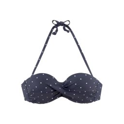 LASCANA Sutien costum de baie 'Sparkel' bleumarin