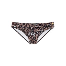 LASCANA Slip costum de baie 'Lexa' maro / maro caramel / negru