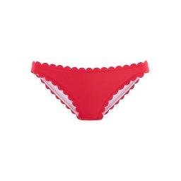 LASCANA Slip costum de baie 'Scallop' roșu cranberry