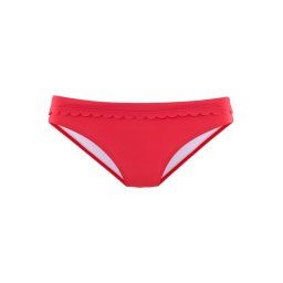 LASCANA Slip costum de baie 'Scallop' roșu