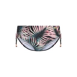LASCANA Slip costum de baie verde petrol / roz / negru
