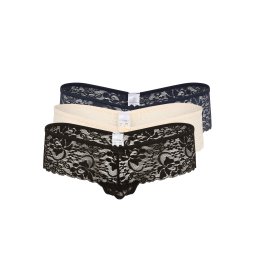 LASCANA Tanga bej / albastru / negru