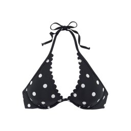 LASCANA Sutien costum de baie negru / alb