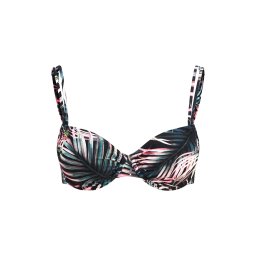 LASCANA Sutien costum de baie verde smarald / verde iarbă / roz