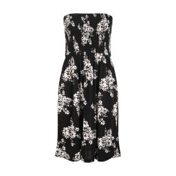 LASCANA Rochie de vară 'Jasmine' bej / gri / negru / alb