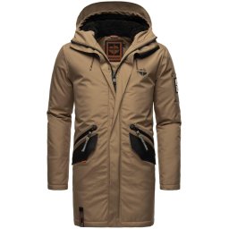 STONE HARBOUR Parka de iarnă 'Ragaan' maro deschis / negru