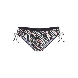 s.Oliver Slip costum de baie crem / maro ruginiu / negru