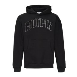 Multiply Apparel Bluză de molton negru / alb