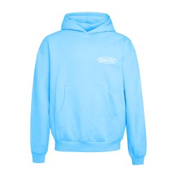 Multiply Apparel Bluză de molton albastru deschis / alb