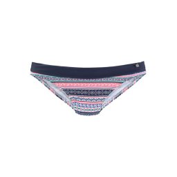 s.Oliver Slip costum de baie albastru marin / turcoaz / roșu deschis / alb