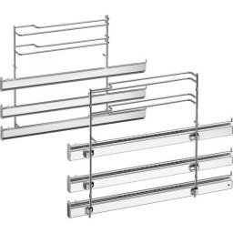 Extensie telescopica cu sine pe 3 niveluri BOSCH HEZ638D30 - 11005093, Pentru dispozitive 60cm, Suporta maximum 16kg, 100% detasabile cu frane de siguranta, Nu suporta piroliza, Pentru gatirea la abur
