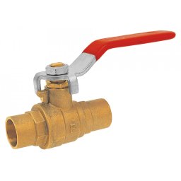 Robinet trecere din alama cu sfera si maneta PN25, D.22 mm pt. sudura teava cupru