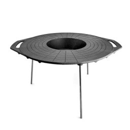 Disc pentru gratar, fonta, tip grill, cu picioare, 52 cm, Mixt Barbeque GartenVIP DiyLine