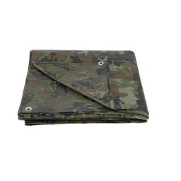 Prelata impermeabila cu inele, 7.9x11.9 m, PE, 80 g/mp, camuflaj, 96 mp GartenVIP DiyLine