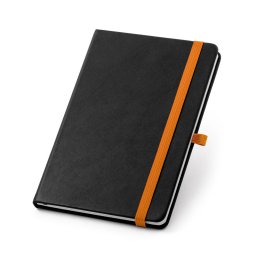 Agenda A5 cu coperta tare, 160 pagini, Everestus, 20FEB1284, Poliuretan, Portocaliu