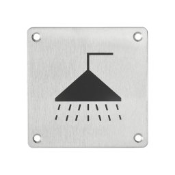 Disc semnalare Spatiu pentru Dusuri, forma patrata, 76 mm