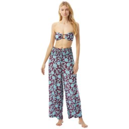 Kate Spade New York Geranium Grove Wide Leg Cover-Up Cabernet