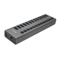 i-tec USB 3.0 Charging HUB 13 port + Power Adapter 60W, USB hub (Black)