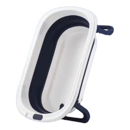 Cadita pliabila cu supapa de scurgere, pentru bebelusi, albastru