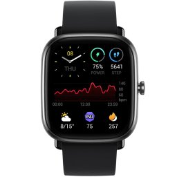 Ceas smartwatch Amazfit GTS 2 mini, 39mm, GPS, SpO2, Android/iOS, Midnight Black