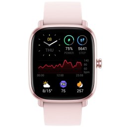Ceas smartwatch Amazfit GTS 2 mini, 39mm, GPS, SpO2, Android/iOS, Flamingo Pink