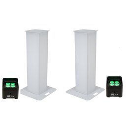 Eurolite 2x Stage Stand 100cm alb + truss light