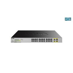 D-Link 24-Port Desktop Gigabit PoE + 2GE Combo Switch Total PoE Budget: 370W