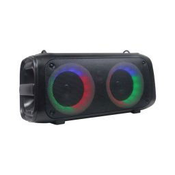 Boxa portabila activa Akai ABTS-45, 20 W, Radio FM, Bluetooth 5.0, efect de lumini, Negru