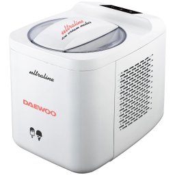 Aparat de facut inghetata Daewoo UltraLine, 135 W, capacitate 1 litru, touch control panel, timp preparare inghetata 90-120 minute, temperatura preparare - 5 grade Celsius, Alb