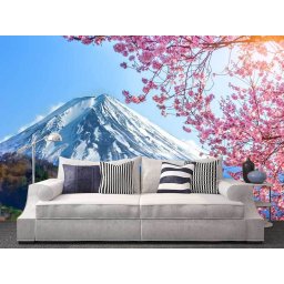 Fototapet autocolant - Zapada pe muntele Fuji