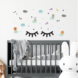 Sticker Sleepy Animals With Sleepy Eyes
