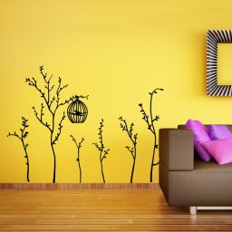 Sticker decorativ Colivia Neagra