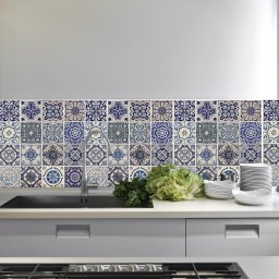Sticker Spanish Blue Tiles x 4 buc