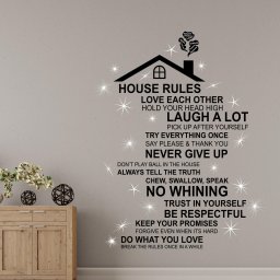 Rooftop House Rules - English and Swarovski crystals