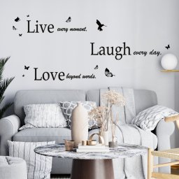 Sticker Classic Live Laugh Love