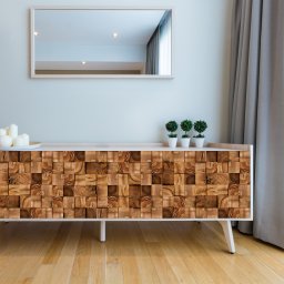 Sticker Square Timber