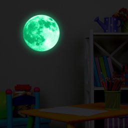 Sticker Glow in Dark Moon Pink 30cm x 30cm