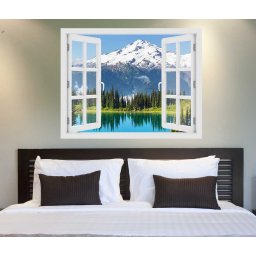 Fereastra cu efect 3D - Glacier Peak, Washington - 119x93 cm