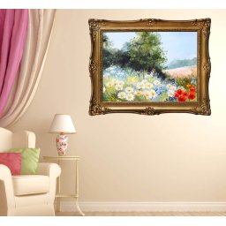 Sticker cu efect 3D tablou - Zi de vara pana n seara - 119x93 cm
