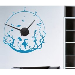 Sticker Ceas de perete cu acvariu