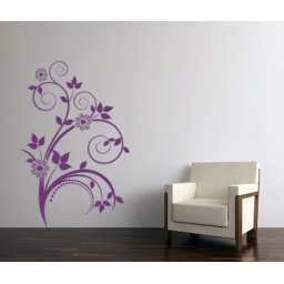 Sticker Floare pe perete
