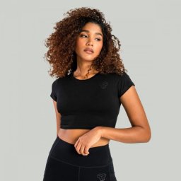 STRIX Tricou pentru femei Essential Crop Top Black L