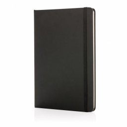 Agenda A5 standard cu coperta tare PU, 144 pagini, Everestus, SD, hartie, negru