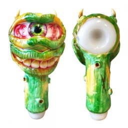 Black Sheep Pipa sticla Exhausted Pickle Monster Edition verde 15cm