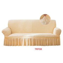 Huse Elastice Creponate Cu Volan Pt Canapele 185-220cm Cod TRF08