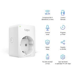 Set 4 bucati priza inteligenta Schuko Wi-Fi, TP-LINK Tapo P100(4-pack)