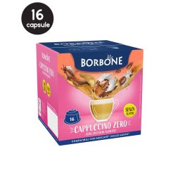 16 Capsule Borbone Cappuccino Zero - Compatibile Dolce Gusto