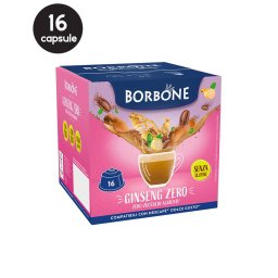 16 Capsule Borbone Ginseng Zero - Compatibile Dolce Gusto